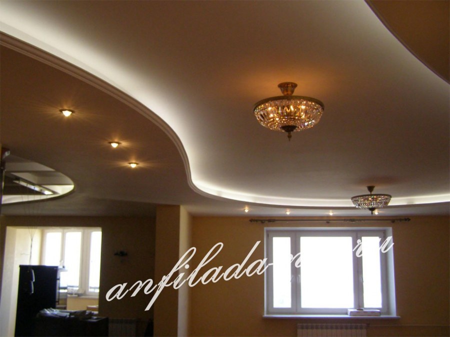 Декоративный потолок гипсокартон