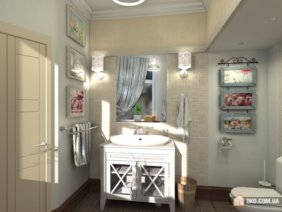 Ванная комната в графическом стиле