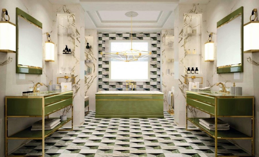 Интерьер ванной комнаты