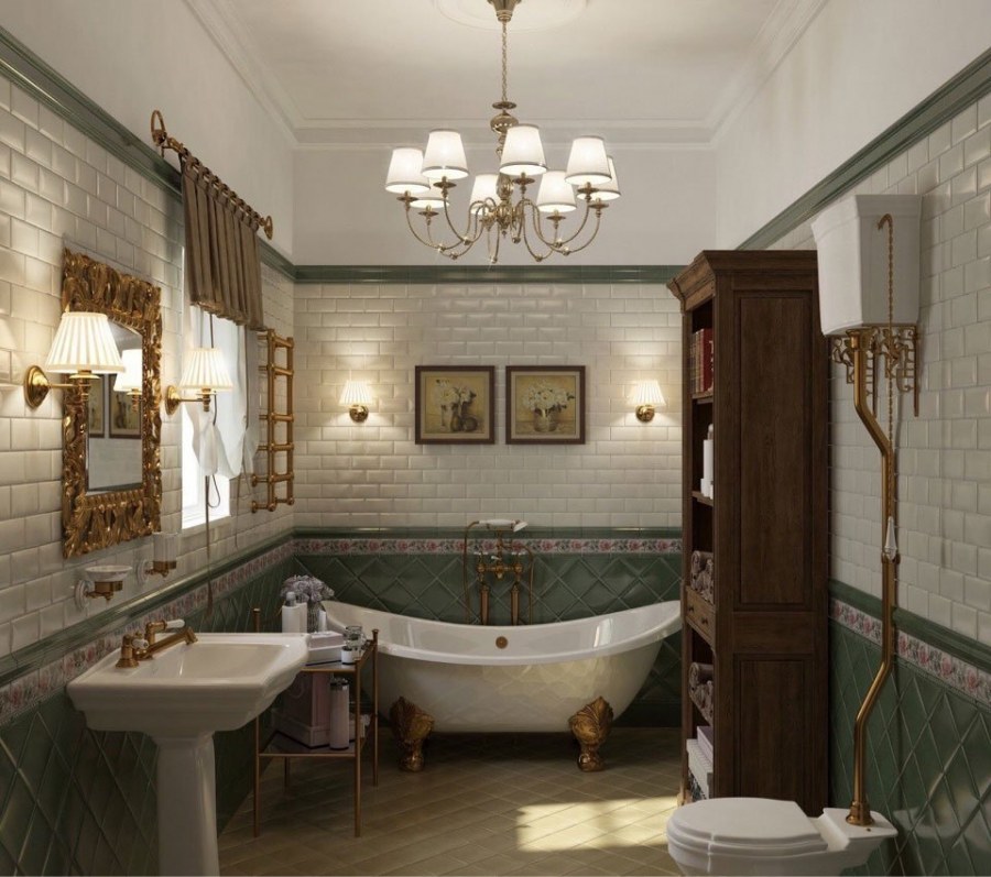 Ванная в богемном стиле