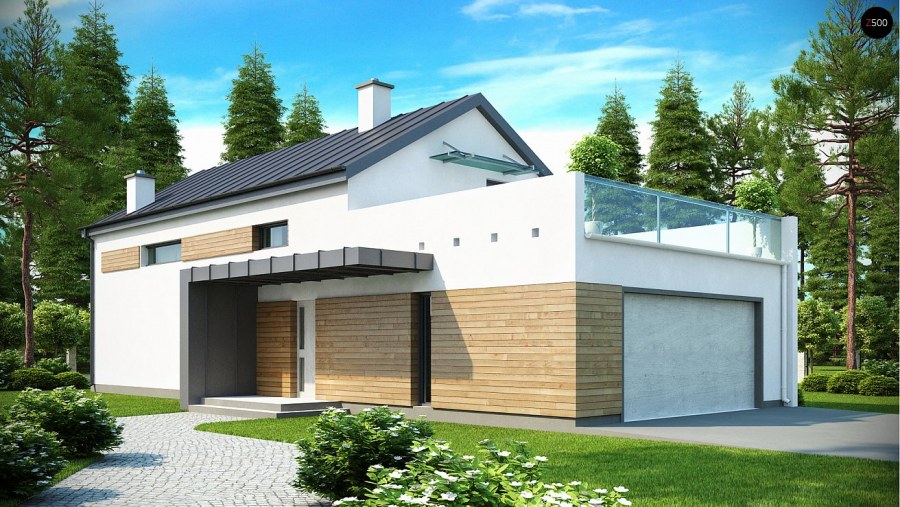 Разноуровневый дом с гаражом