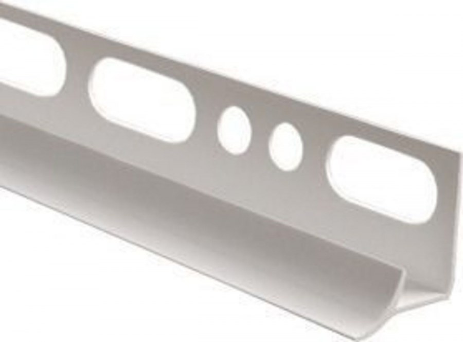 Планка SALAG белая 9мм.наруж.2,5м.019001 для кафельной плитки