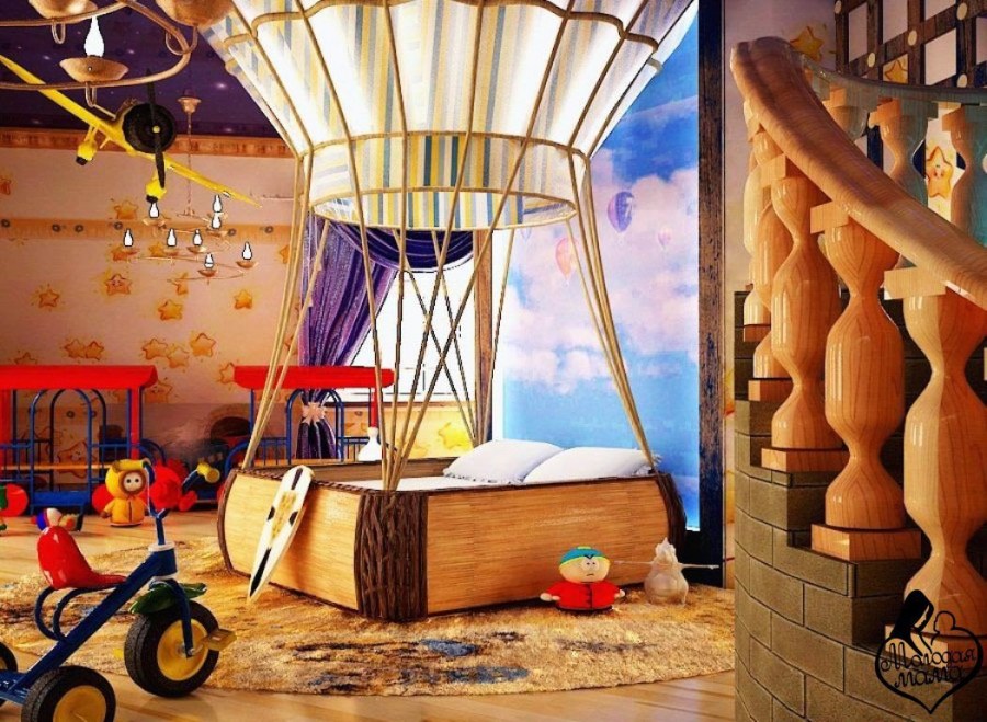 Необычные детские комнаты для мальчиков