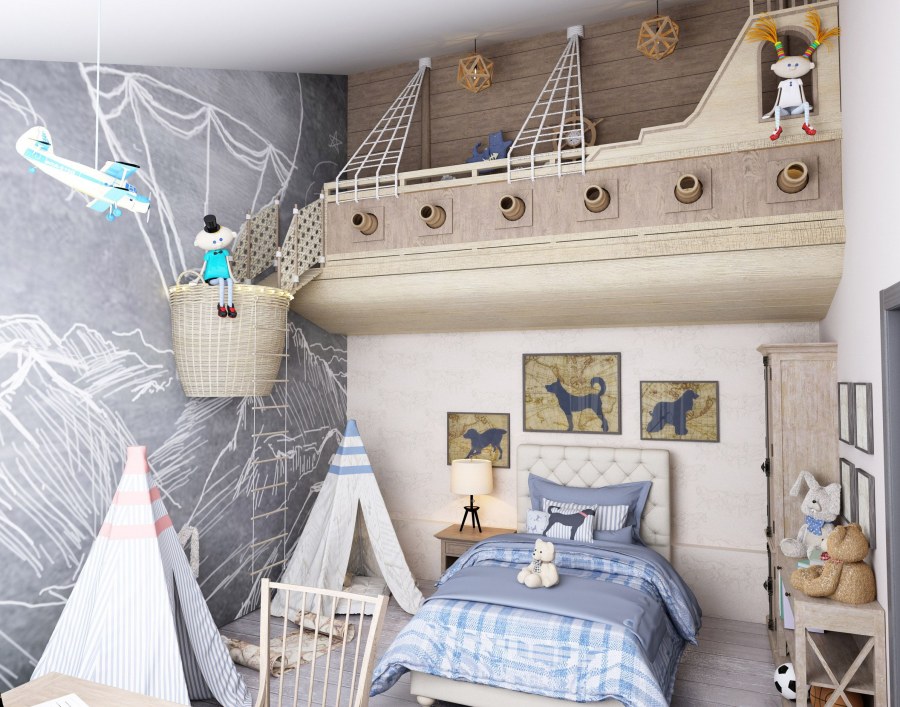 Волшебный город детская комната