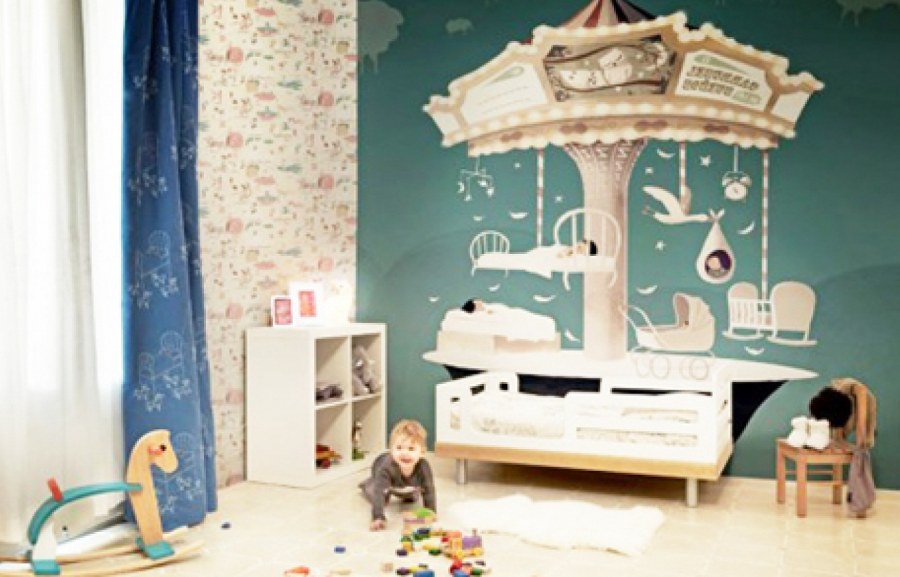 Детская комната замок мальчику