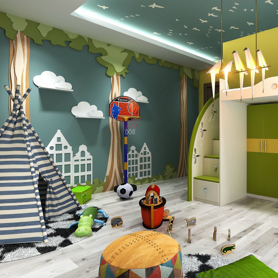 Детская игровая комната для малышей
