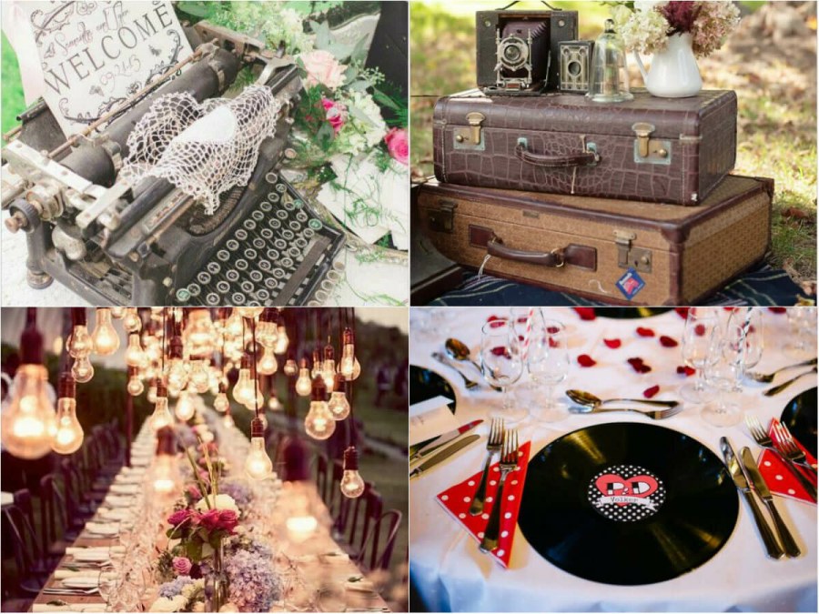 Свадебный стол в стиле ретро
