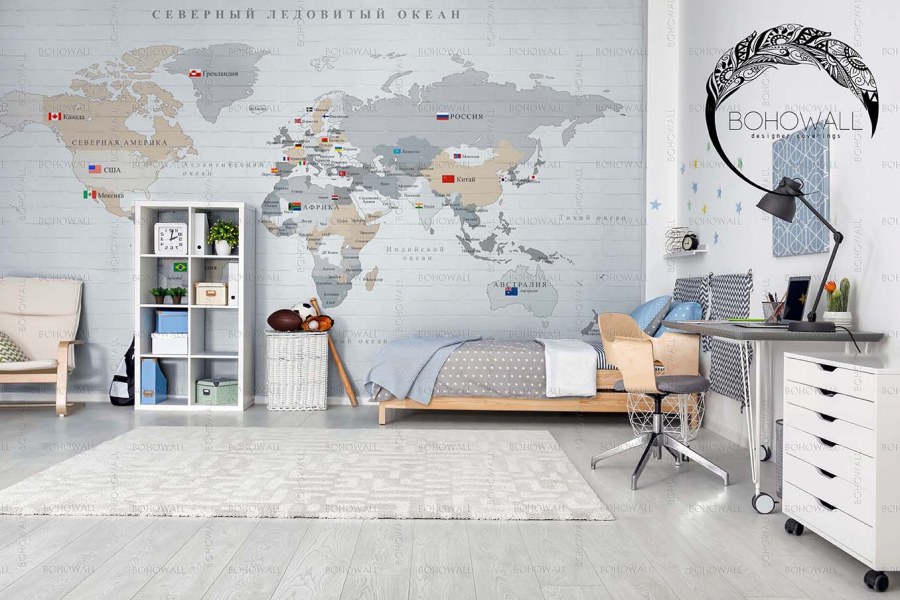 Детская карта мира