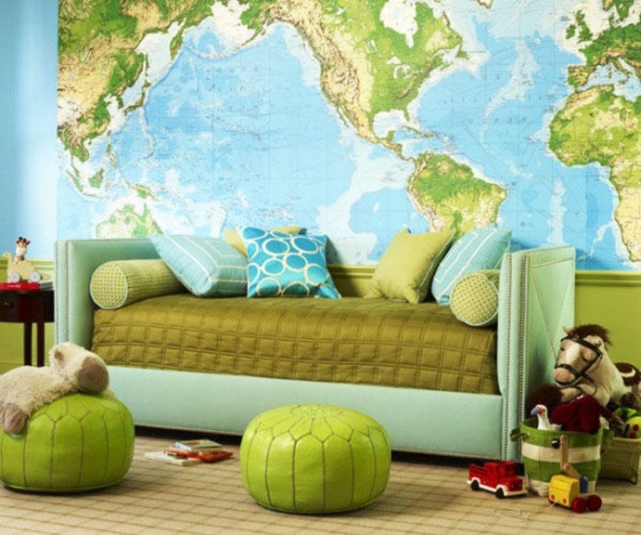 Фотообои в интерьере детской мальчика