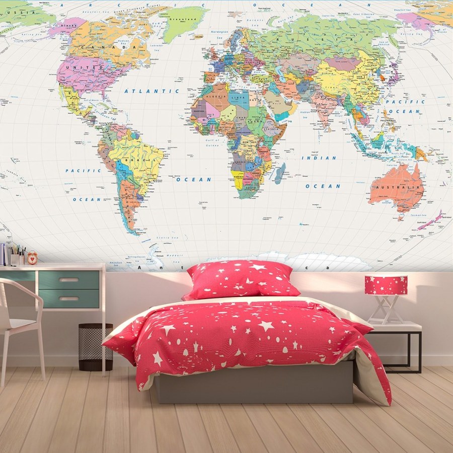 Фотообои карта мира
