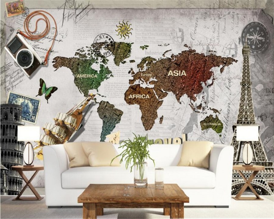 Фотообои карта