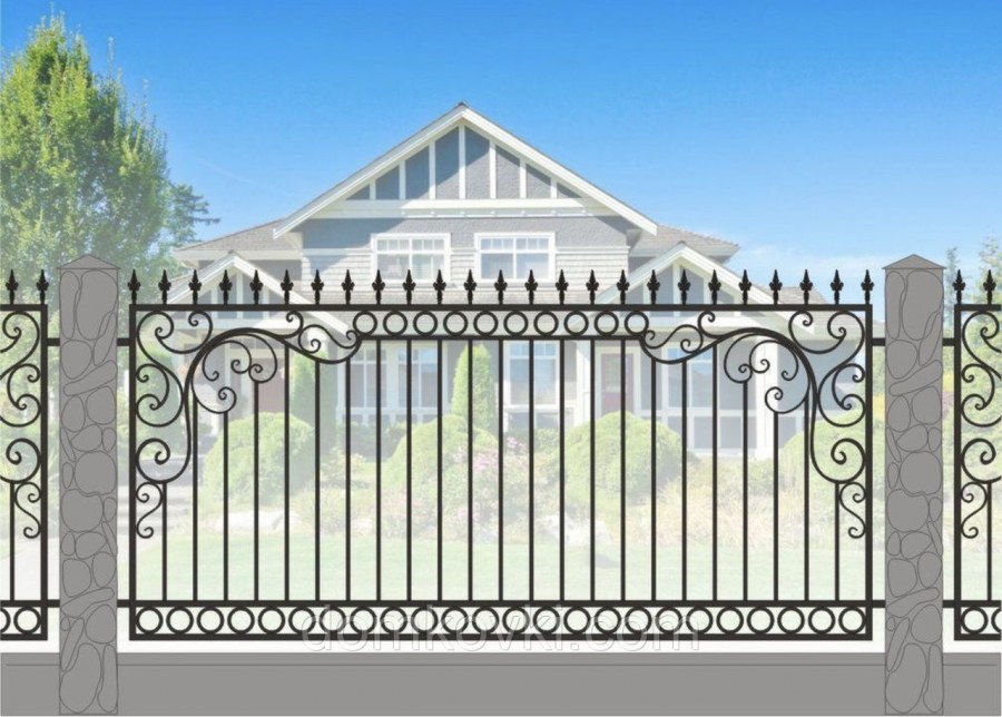 Кованый забор