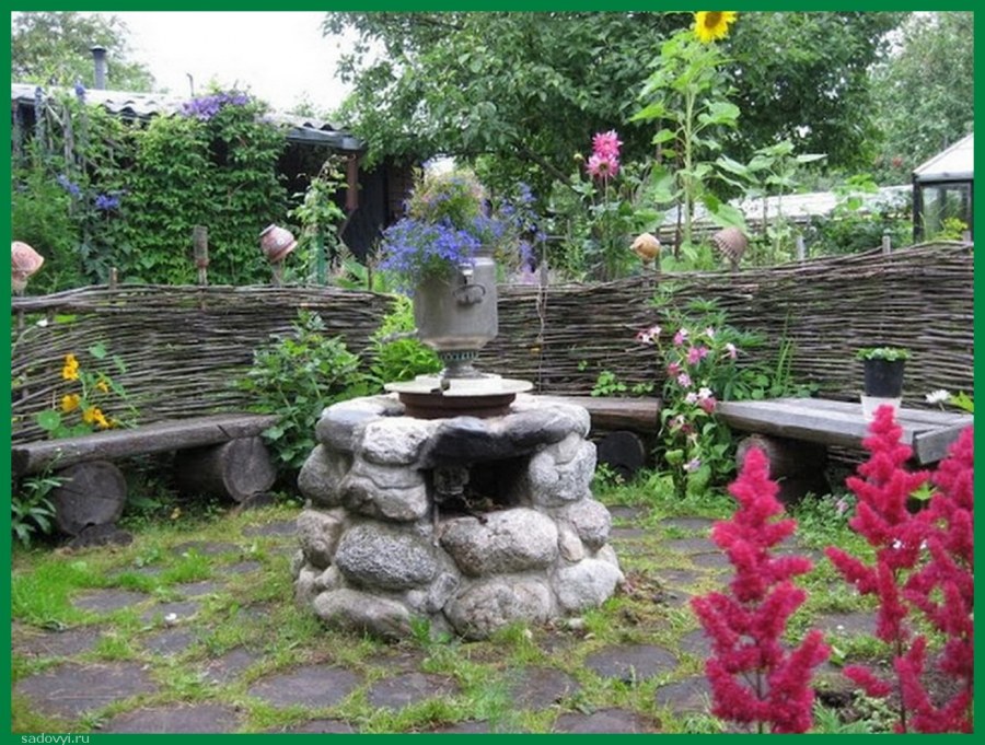 Очаг на дачном участке