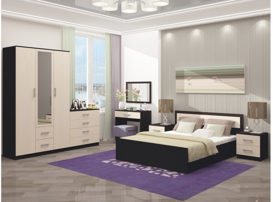 Спальный гарнитур Фиеста (БТС)