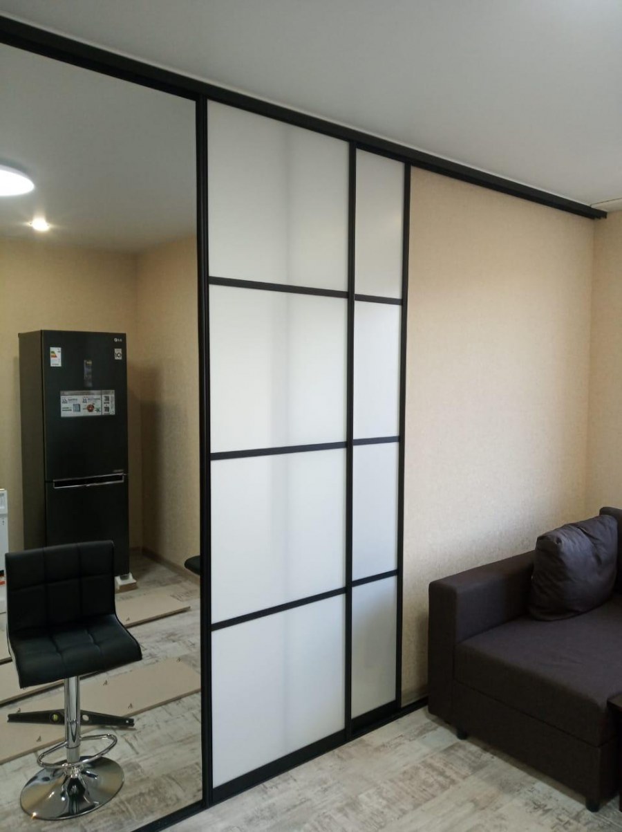 Межкомнатные перегородки матовое стекло