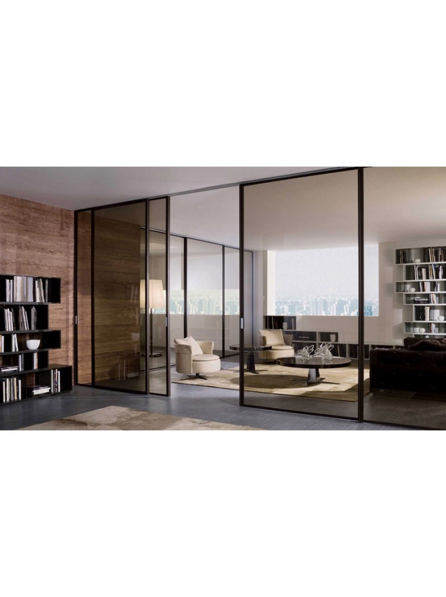 Раздвижные стеклянные перегородки