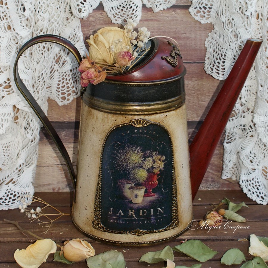 Декупаж чайника