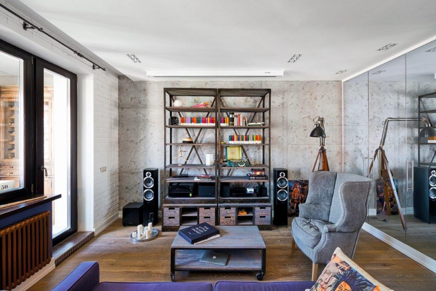 Легкий лофт в интерьере