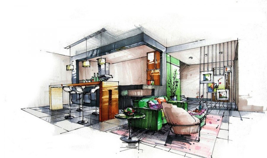 Графический эскиз помещения