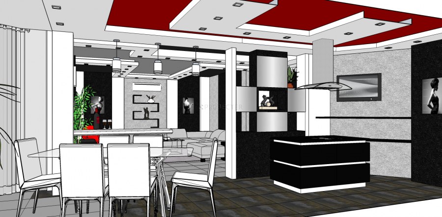 Эскизная визуализация в Sketchup