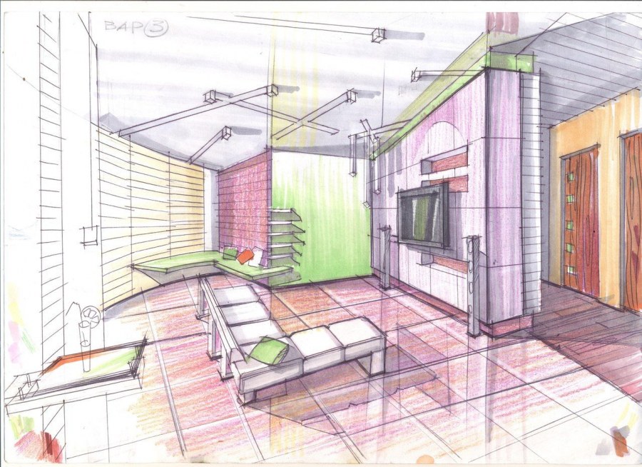 Эскизный проект интерьера