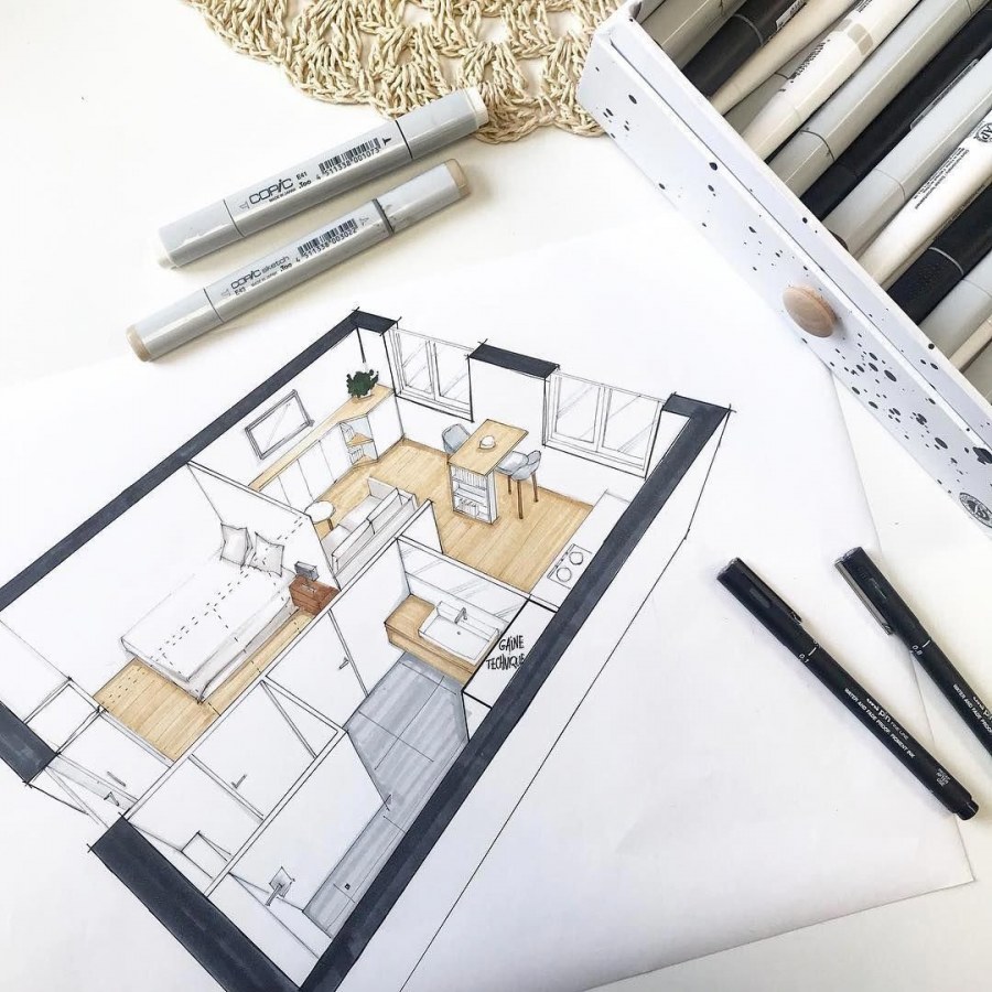 Набор дизайнера интерьера