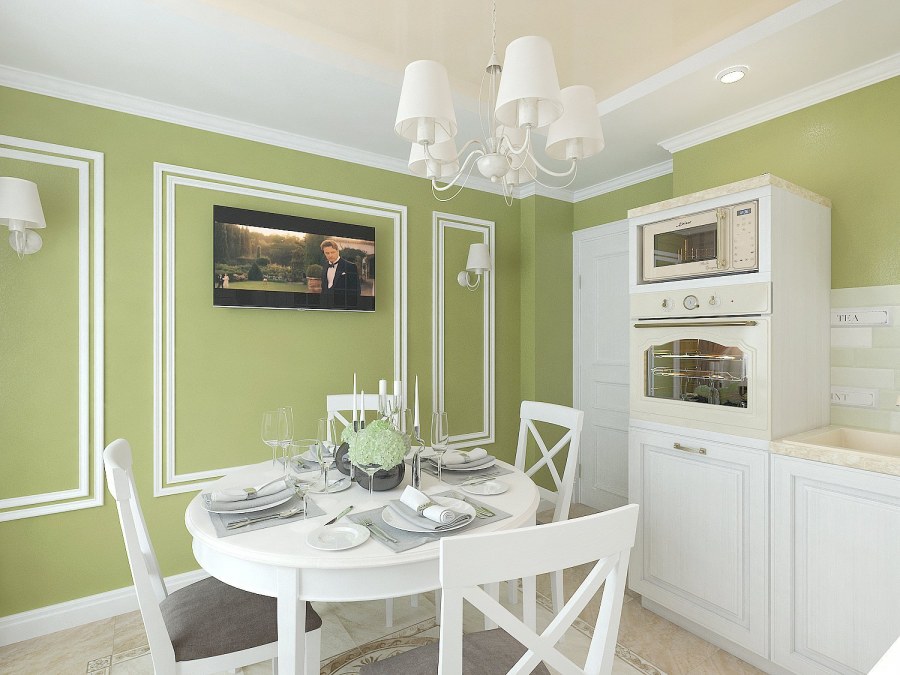 Красный цвет в интерьере кухни