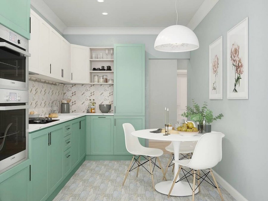 Светло кремовая кухня