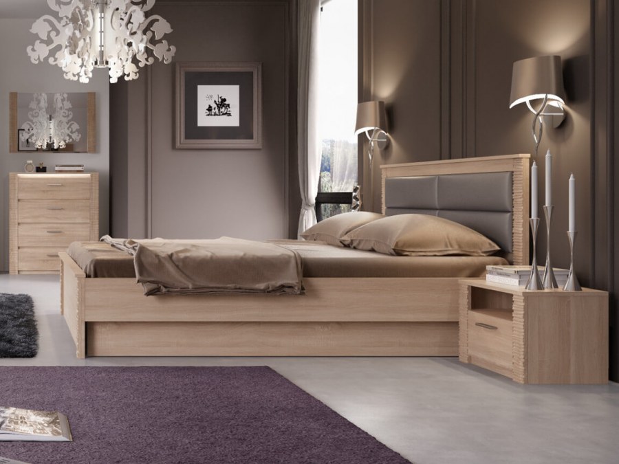 Спальня Элана дуб сонома