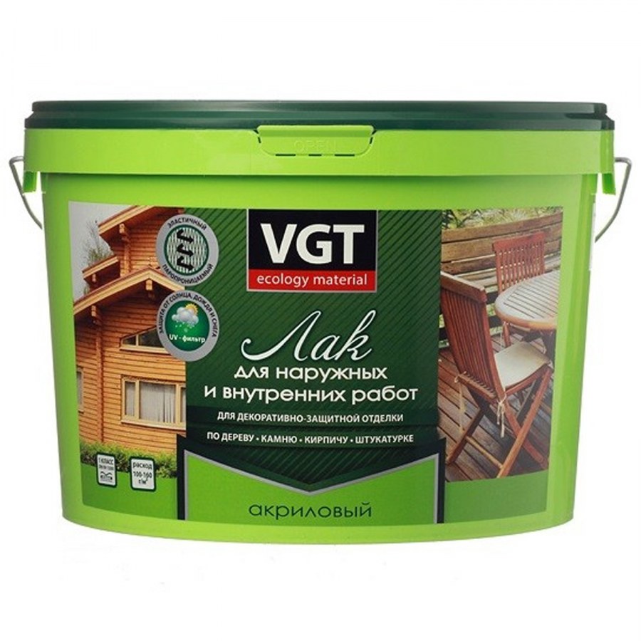 Лак VGT акриловый паркетный матовый (9 кг) полиакриловый