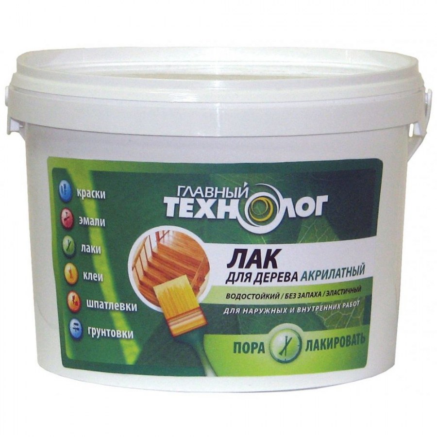 Лак главный технолог по камню и кирпичу матовый (3 л) полиакриловый