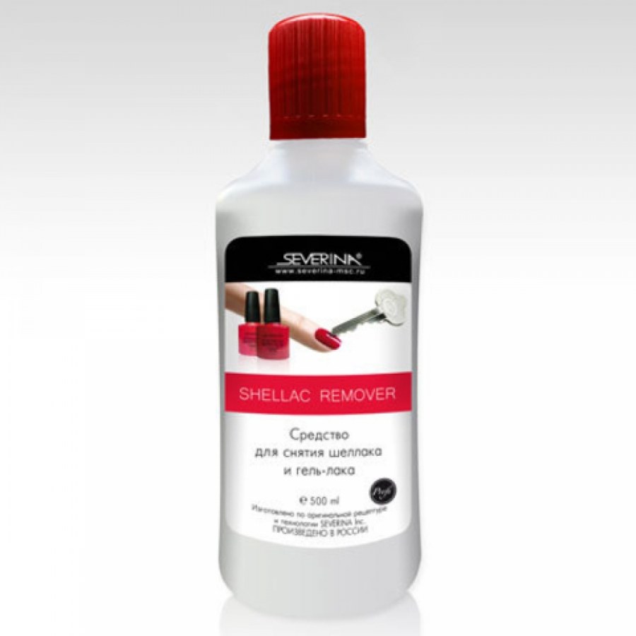 Severina жидкость для снятия шеллака и гель-лака 500 мл