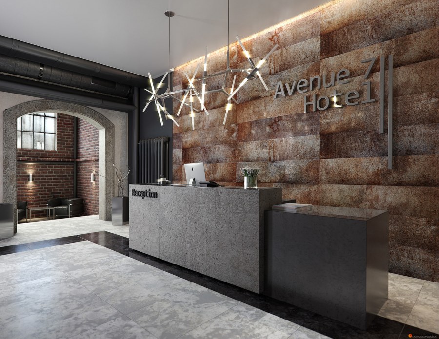 Дерево в интерьере лофт