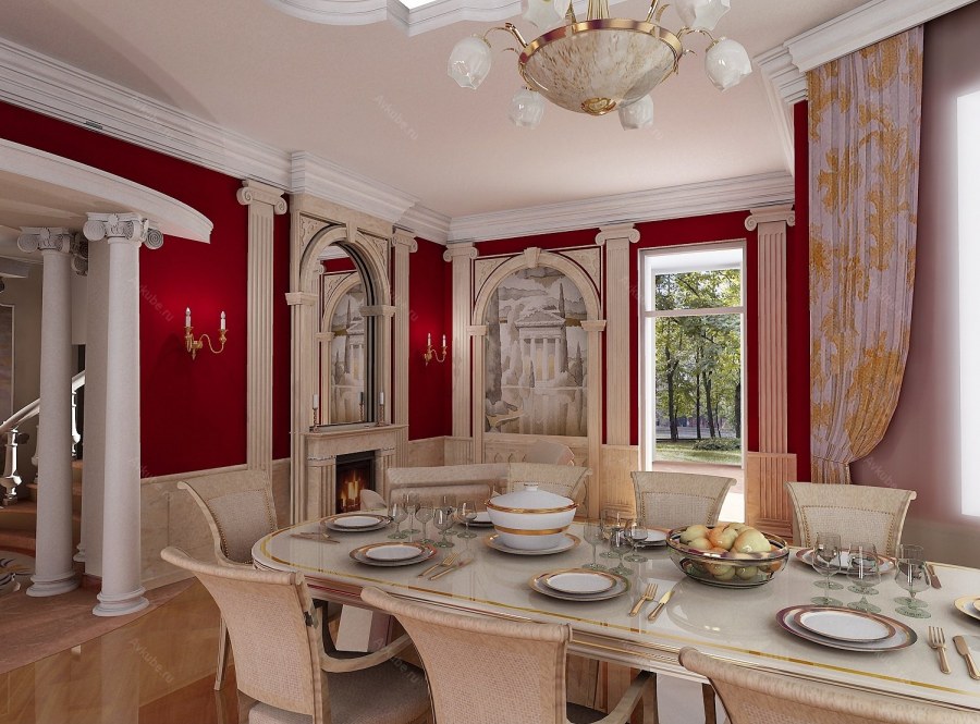 Античный стиль в интерьере