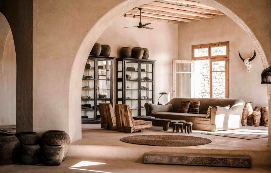 Гостиная в стиле Греция