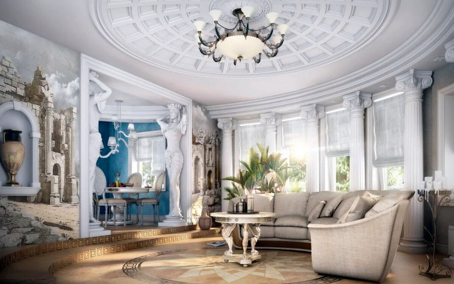 Античный стиль в интерьере