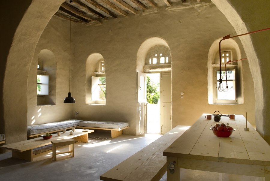 Греческий дом внутри