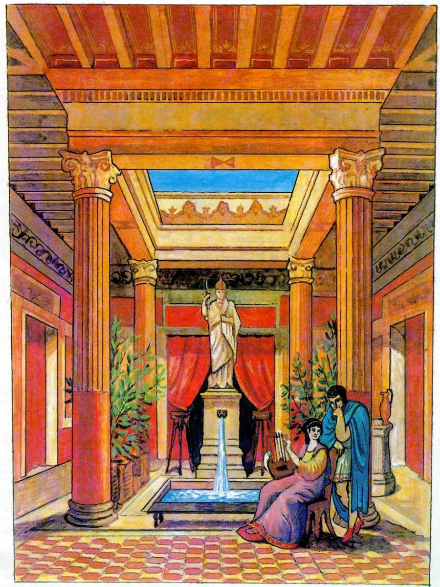 Древний Рим Домус интерьер