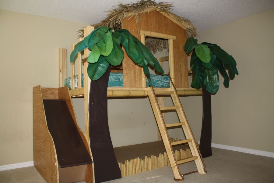 Двухъярусная кровать джунгли
