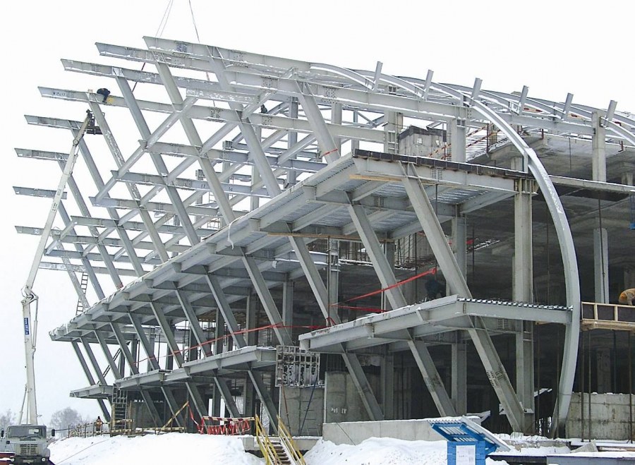 Арочная деревянная ферма