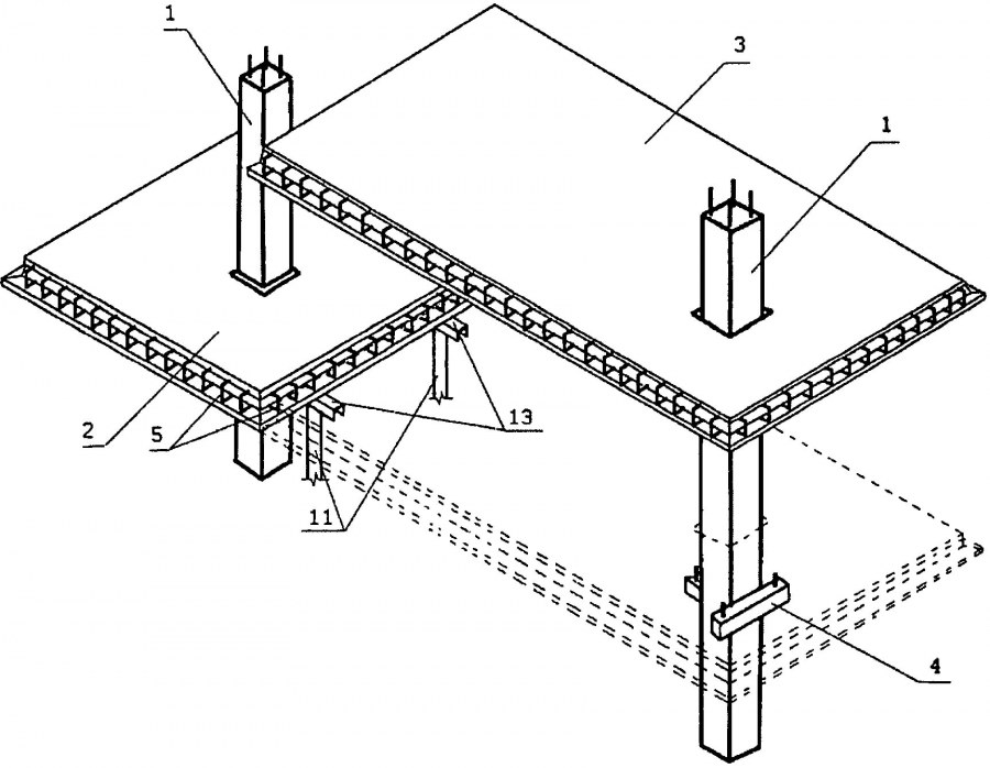 Стропильная система двускатной кровли