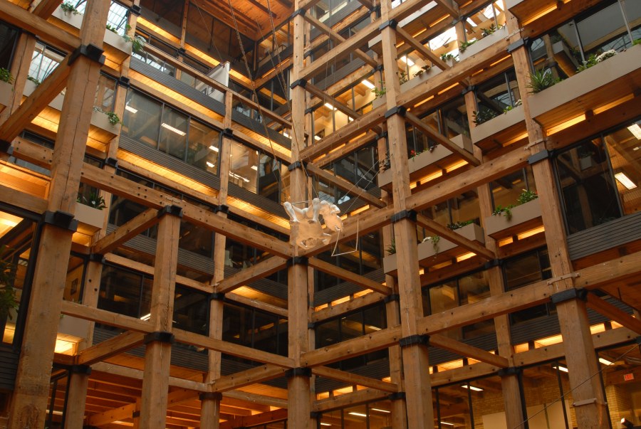 Оси каркасного здания