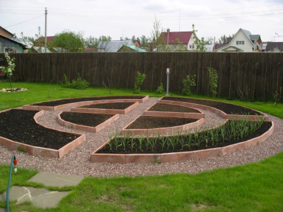 Декоративный огород круглый