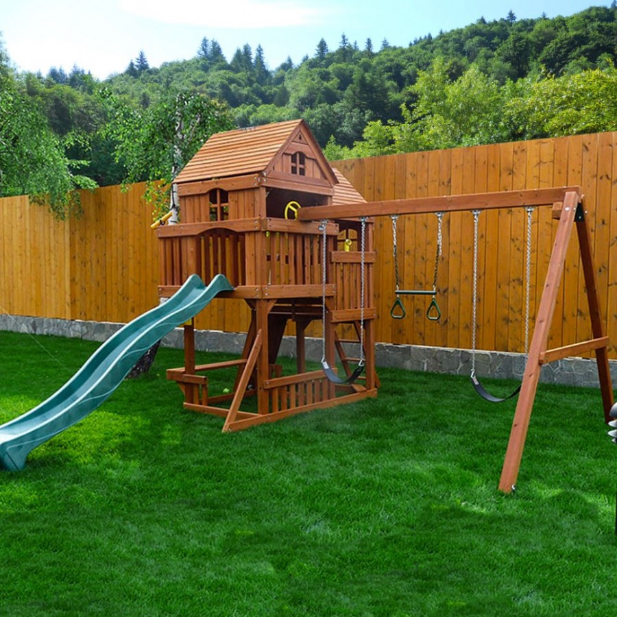 Деревянные детские площадки