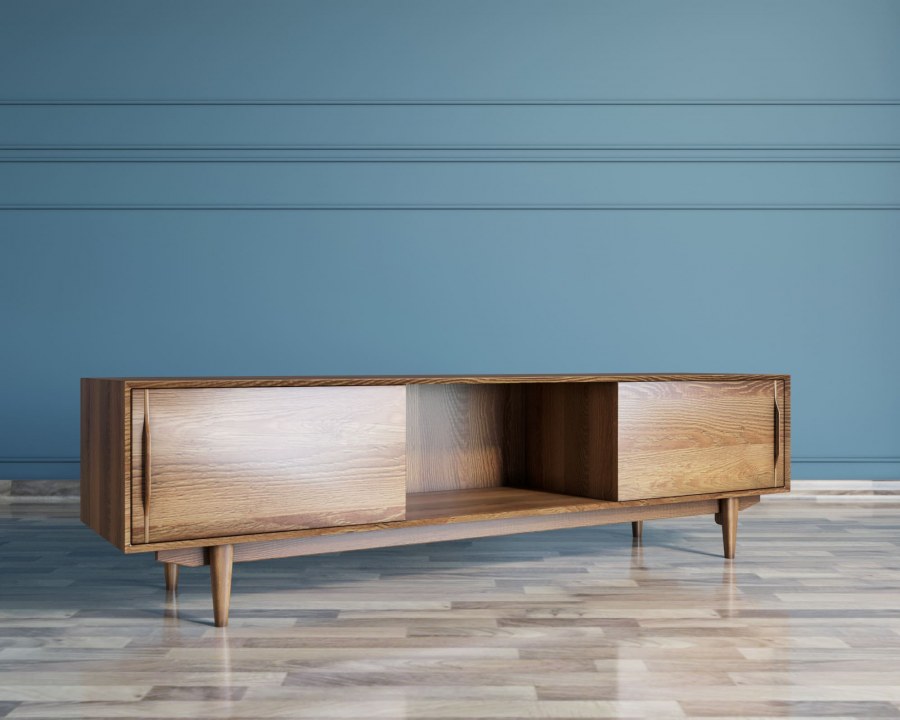 Тумба под ТВ Floyd белый глянец