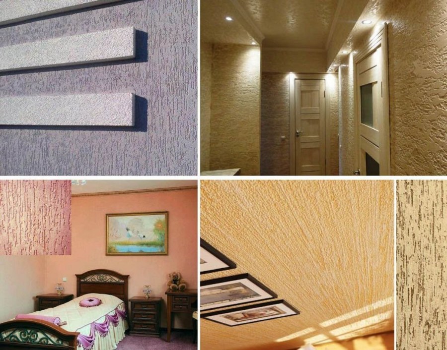 Декоративная штукатурка для внутренней отделки в спальне