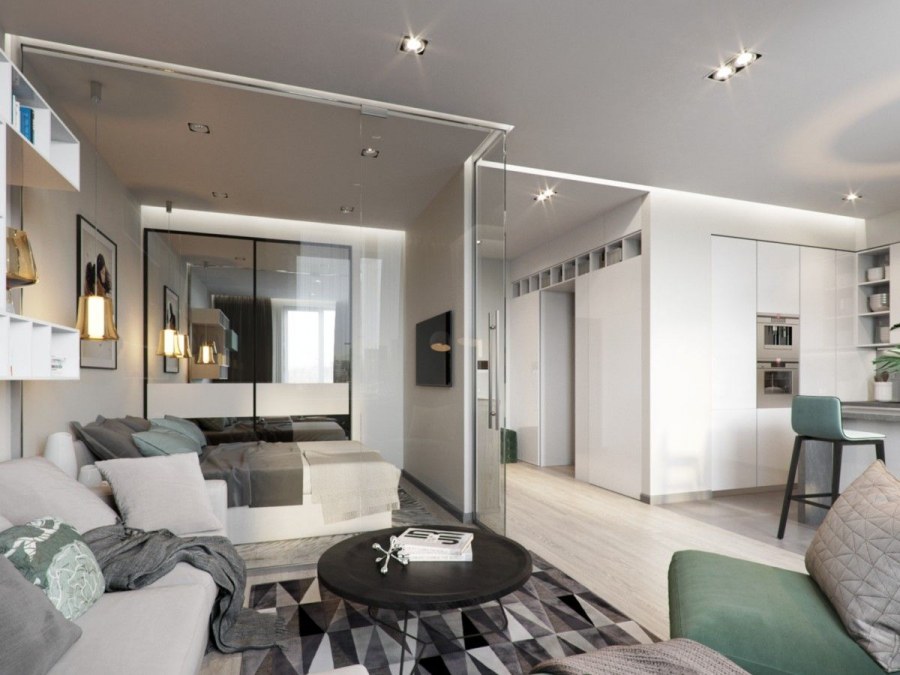 Дизайнерские проекты квартир студий