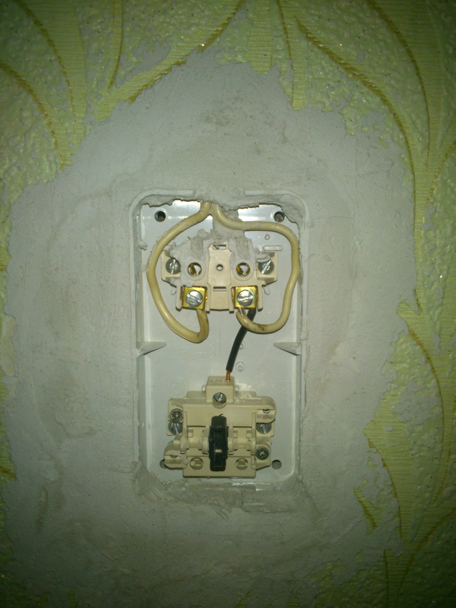 Блок двухклавишный и одноклавишный выключатель