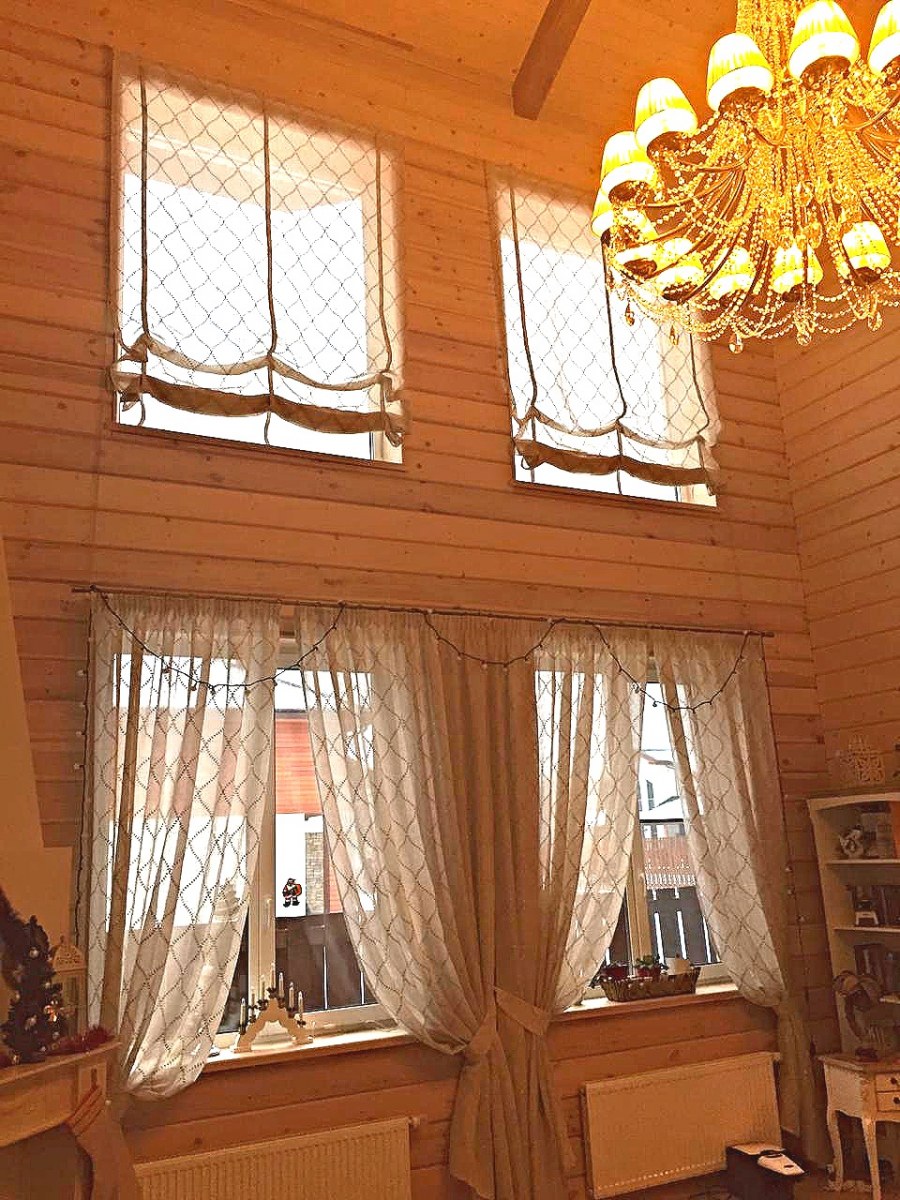 Шторы на окнах со вторым светом фото