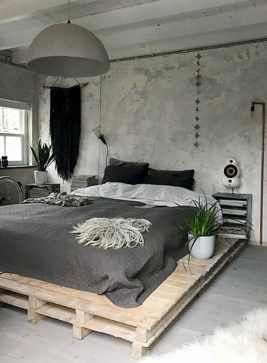 Лофт стиль спальни поддоны
